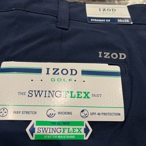 NWT IZOD GOLF PANT 36/30 dark navy